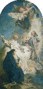 PIAZZETTA, Giovanni Battista Saints Vincenzo Ferrer, Hyacinth and Louis Bertram Sweden oil painting artist